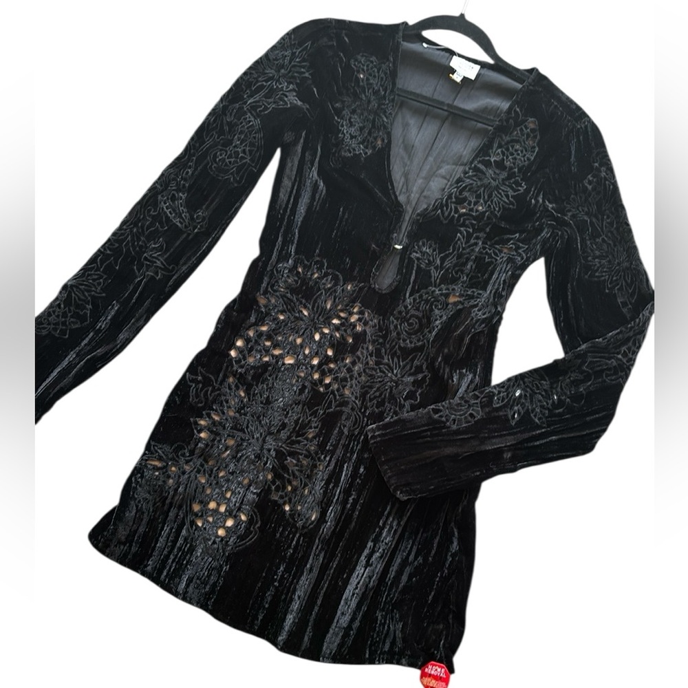 HEMANT & NANDITA Black Long Sleeve Dress